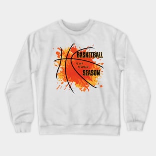 Hoops Harmony: Basketball Design Crewneck Sweatshirt